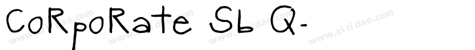 Corporate SB Q字体转换